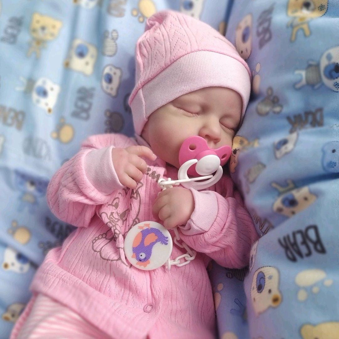 Mrb 20 Polegada realista pintado reborn bebê bonecas louloou 3d pele realista b